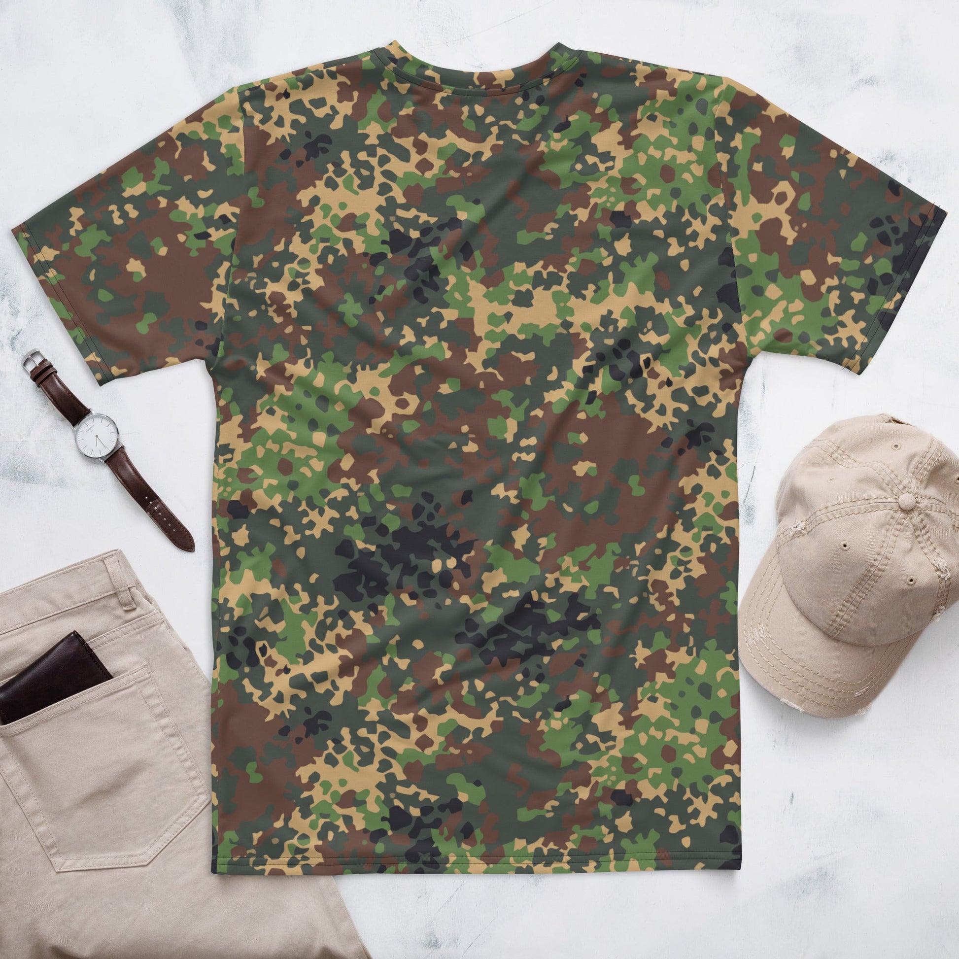 Russian IZLOM Fracture Woodland CAMO Mens T-shirt - T-Shirts