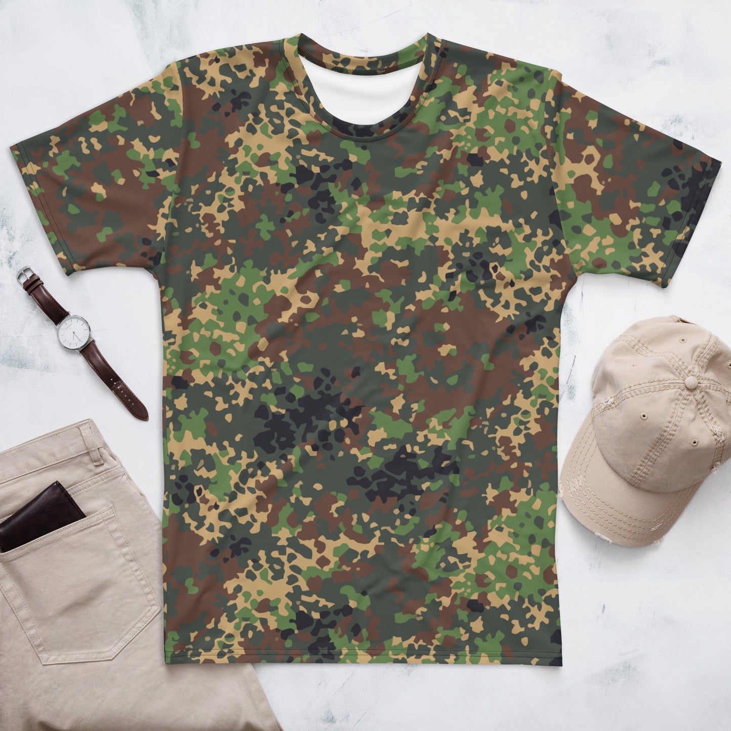 Russian IZLOM Fracture Woodland CAMO Mens T-shirt - XS - T-Shirts