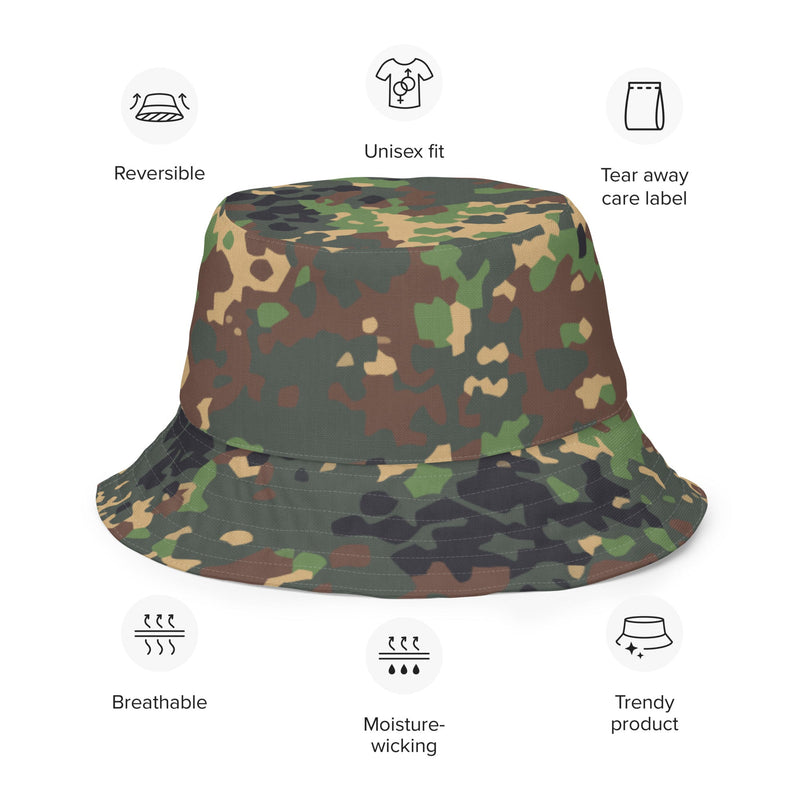 Izlom Fracture Woodland Russian CAMO Reversible Bucket Hat - Head
