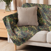 Izlom Fracture Woodland Russian CAMO Sherpa Blanket