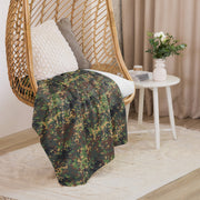 Izlom Fracture Woodland Russian CAMO Sherpa Blanket