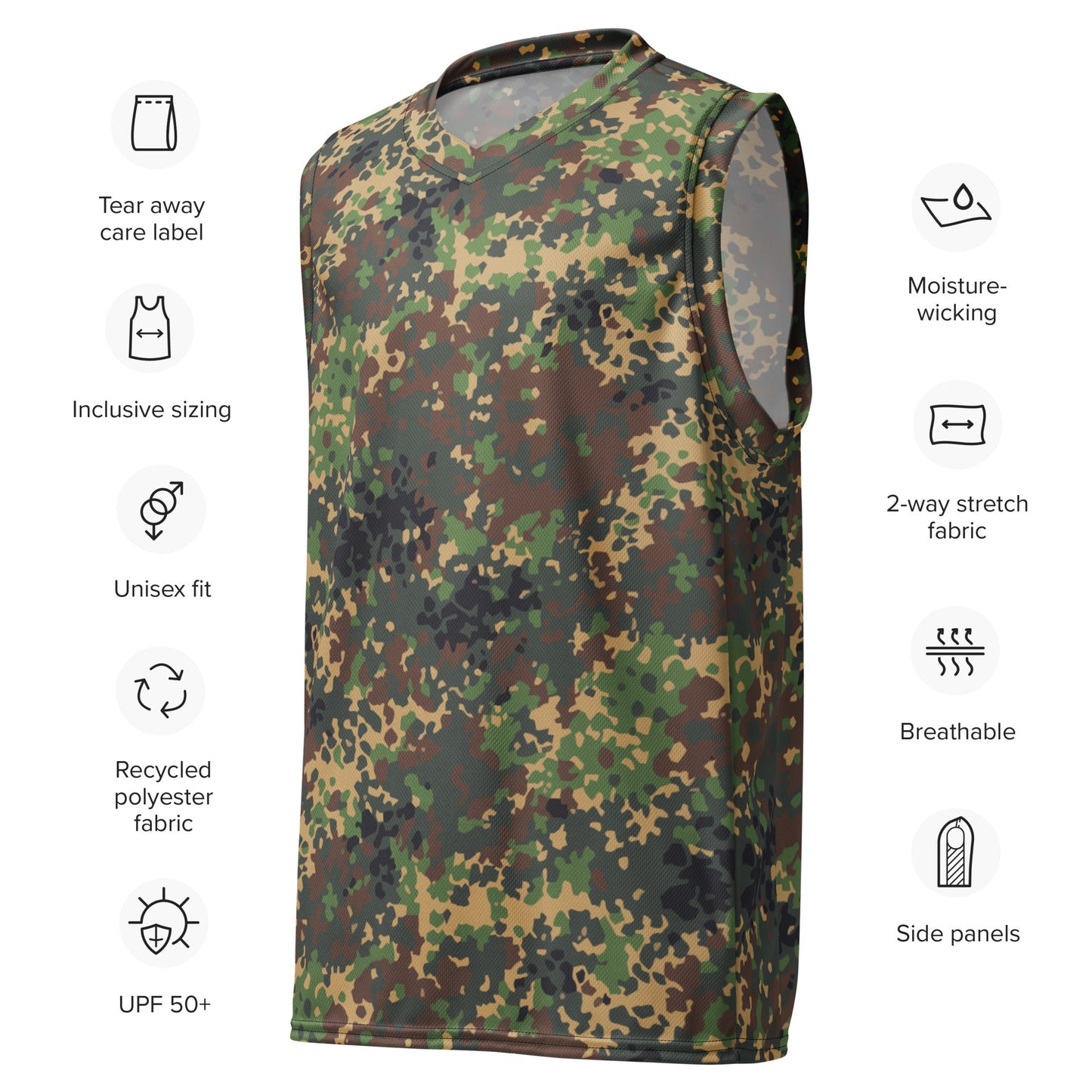 Russian IZLOM Fracture Woodland CAMO unisex basketball jersey - Basketball Jerseys