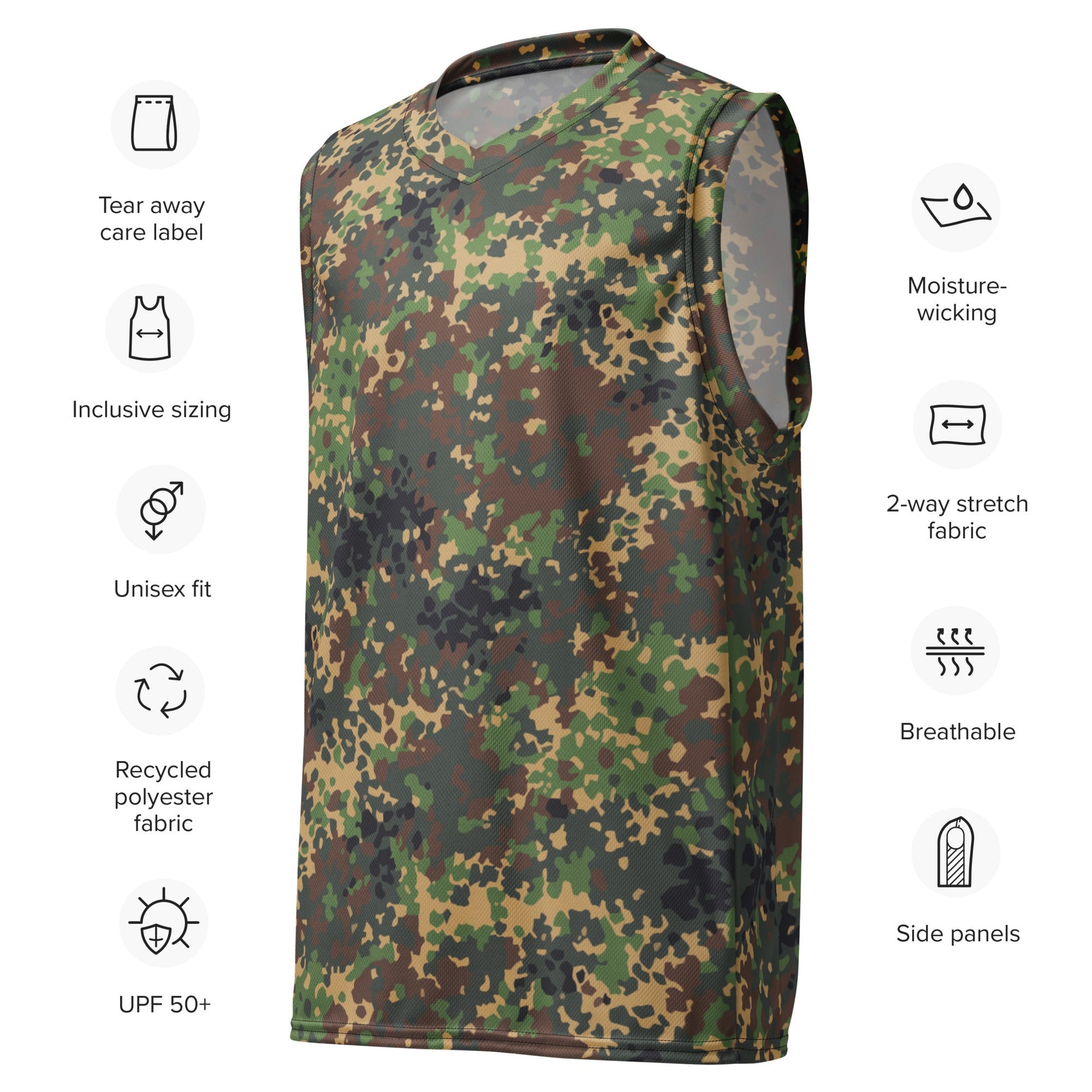 Russian IZLOM Fracture Woodland CAMO unisex basketball jersey - Basketball Jerseys