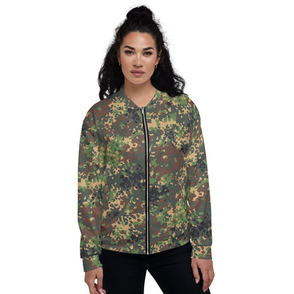 Russian IZLOM Fracture Woodland CAMO Unisex Bomber Jacket - Jackets
