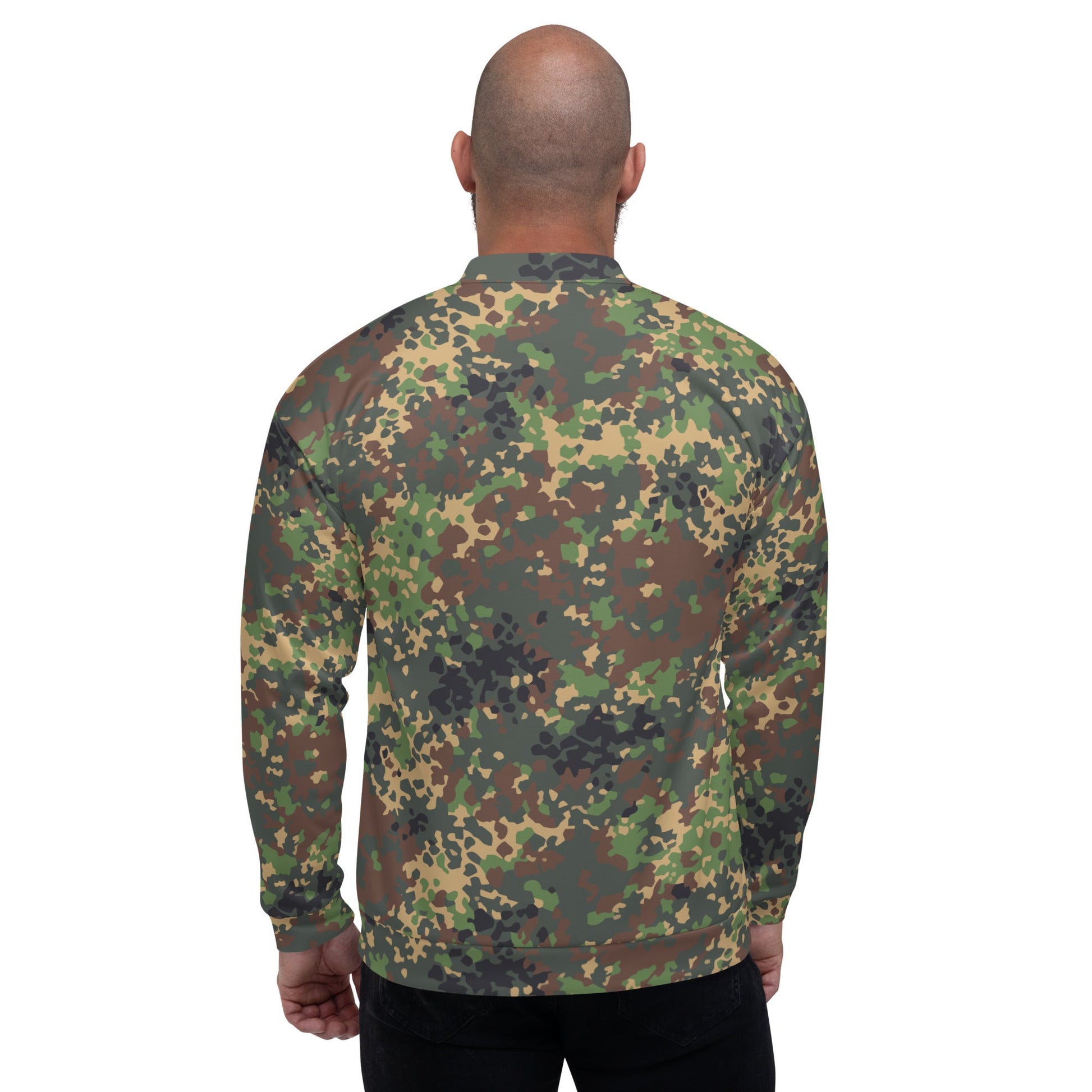 Russian IZLOM Fracture Woodland CAMO Unisex Bomber Jacket - Jackets