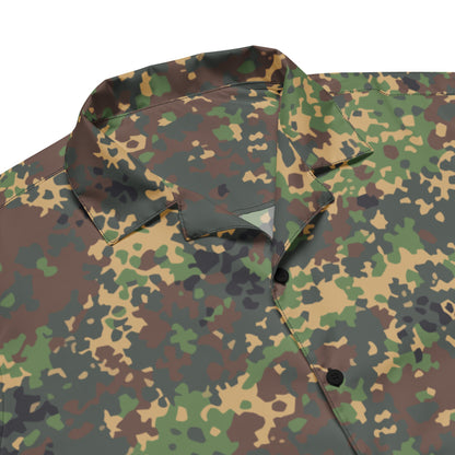 Russian IZLOM Fracture Woodland CAMO Unisex button shirt - Button Shirts