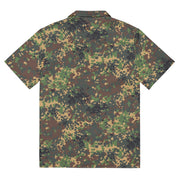 Izlom Fracture Woodland Russian CAMO Unisex Short-Sleeve Button Shirt - Button-Up