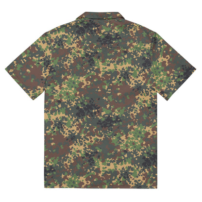Russian IZLOM Fracture Woodland CAMO Unisex button shirt - Button Shirts