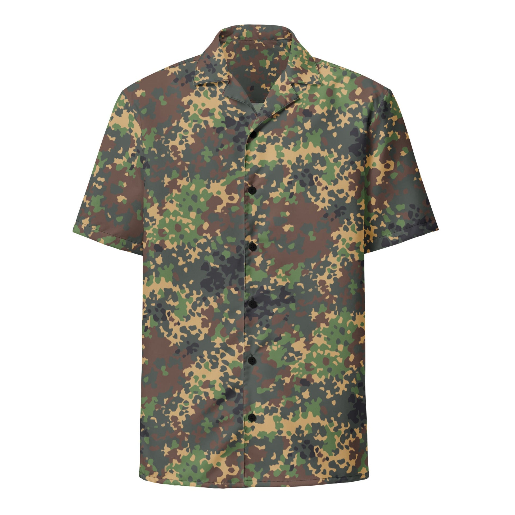 Russian IZLOM Fracture Woodland CAMO Unisex button shirt - Button Shirts