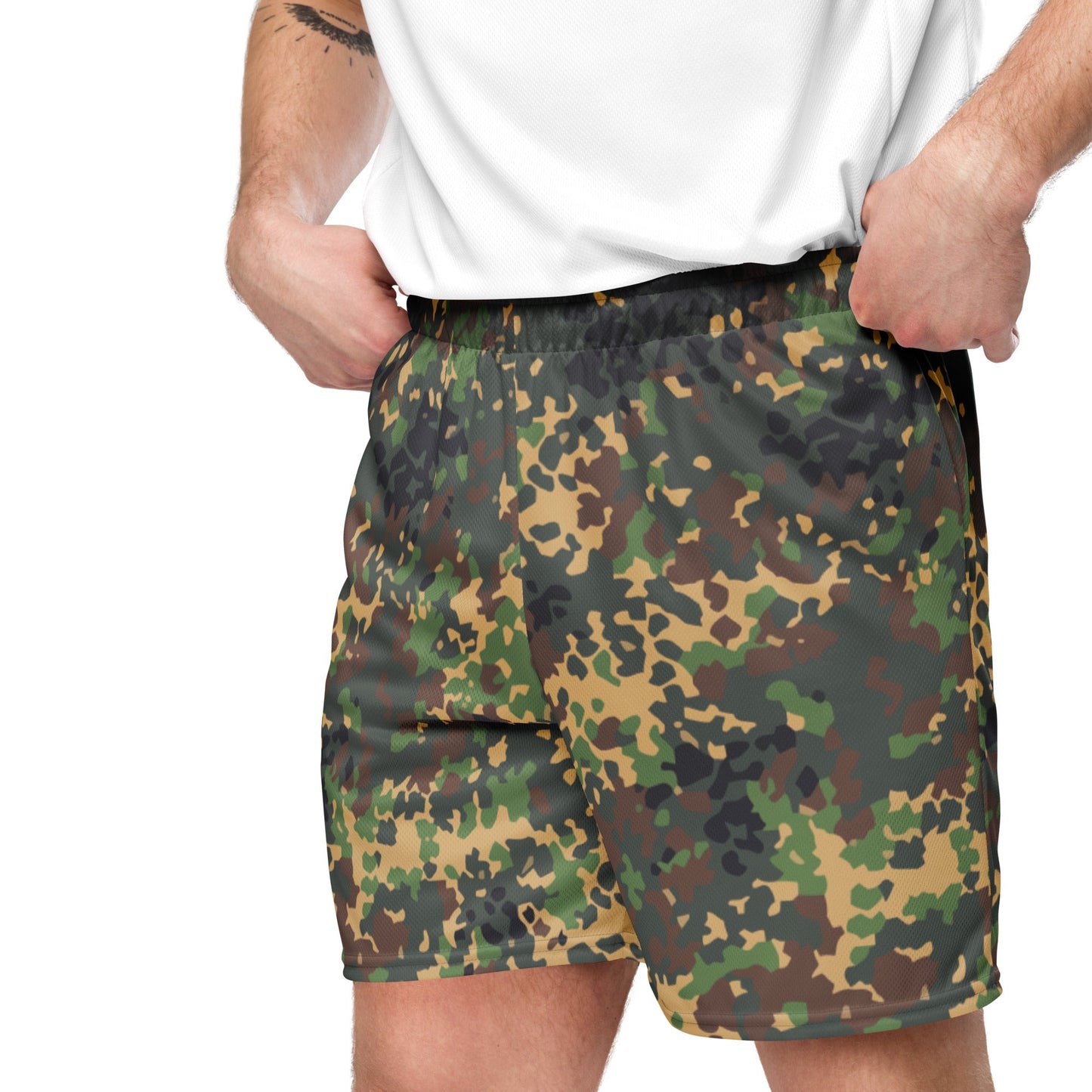 Russian IZLOM Fracture Woodland CAMO Unisex Mesh Shorts
