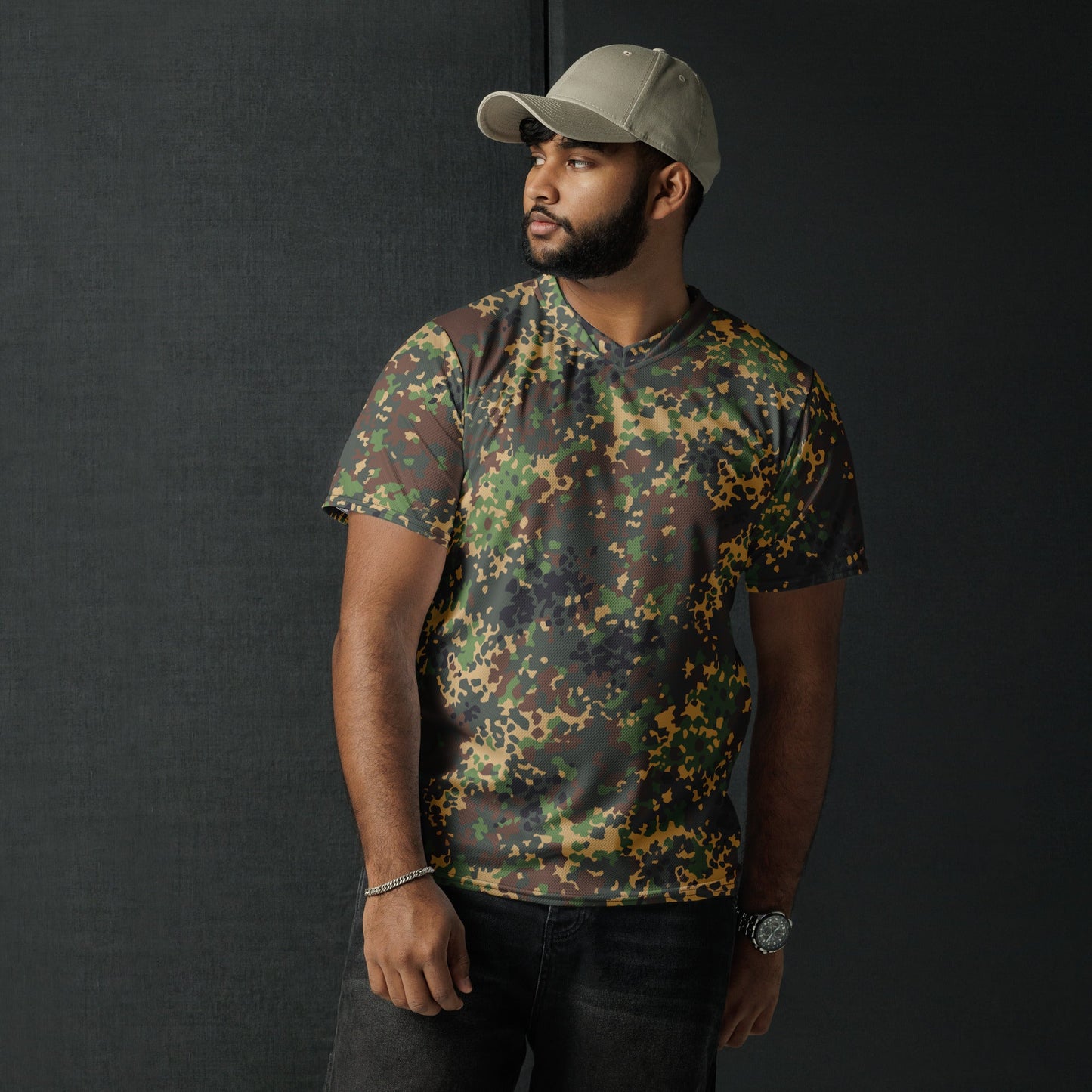 Russian IZLOM Fracture Woodland CAMO unisex sports jersey Sports Jerseys