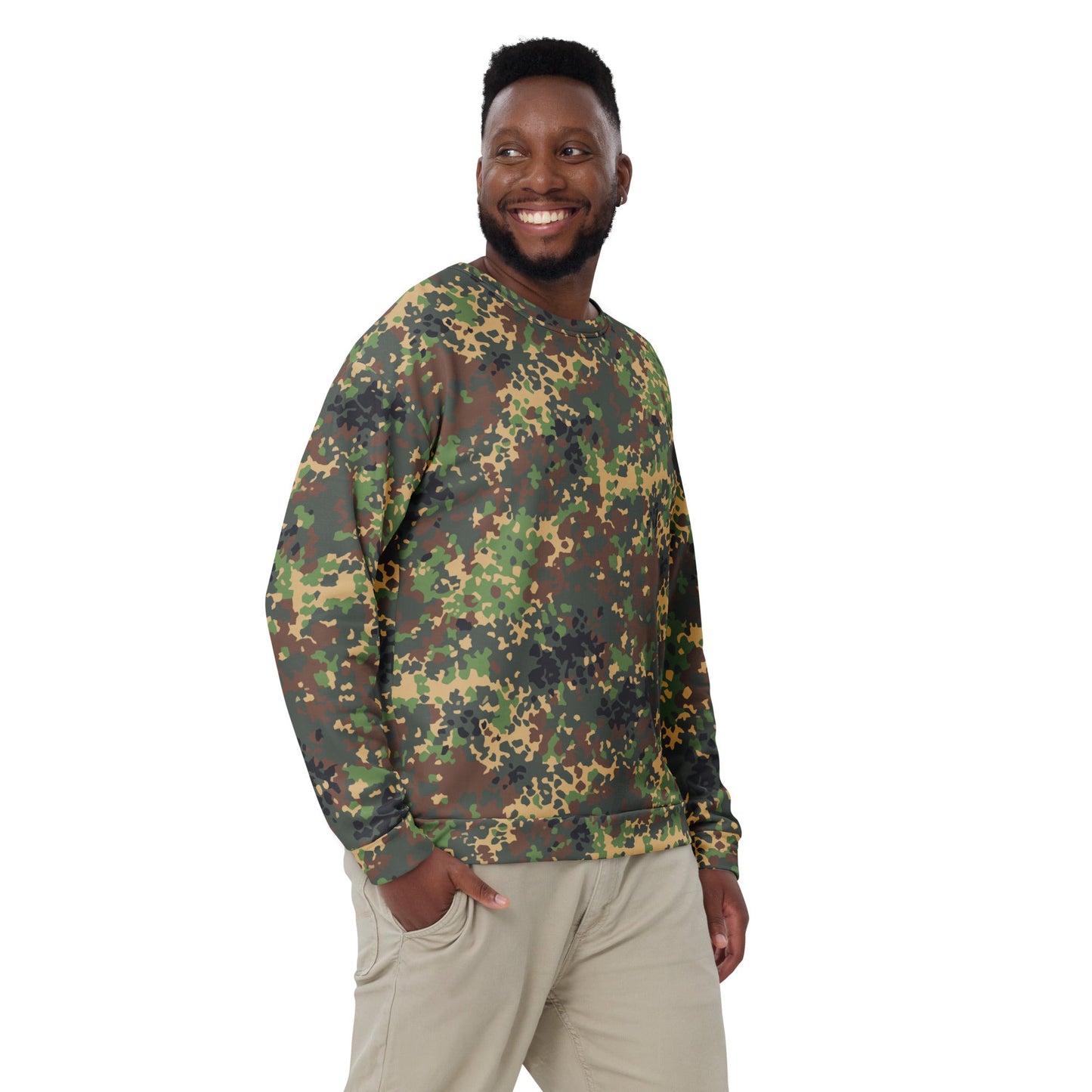 Russian IZLOM Fracture Woodland CAMO Unisex Sweatshirt - Sweatshirts