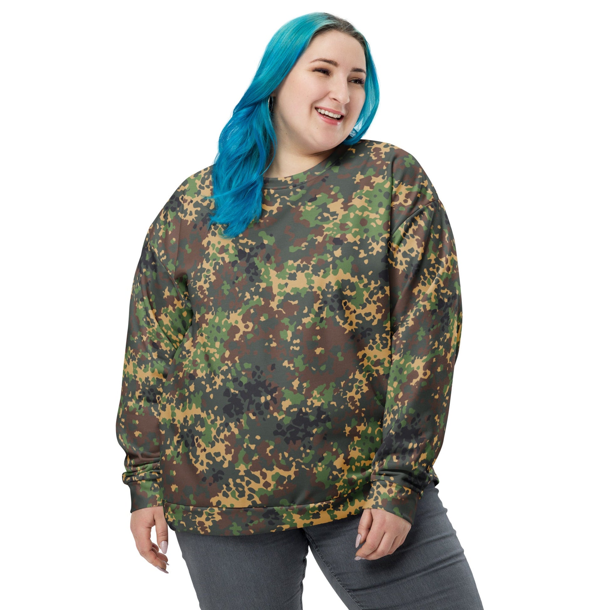 Russian IZLOM Fracture Woodland CAMO Unisex Sweatshirt - Sweatshirts