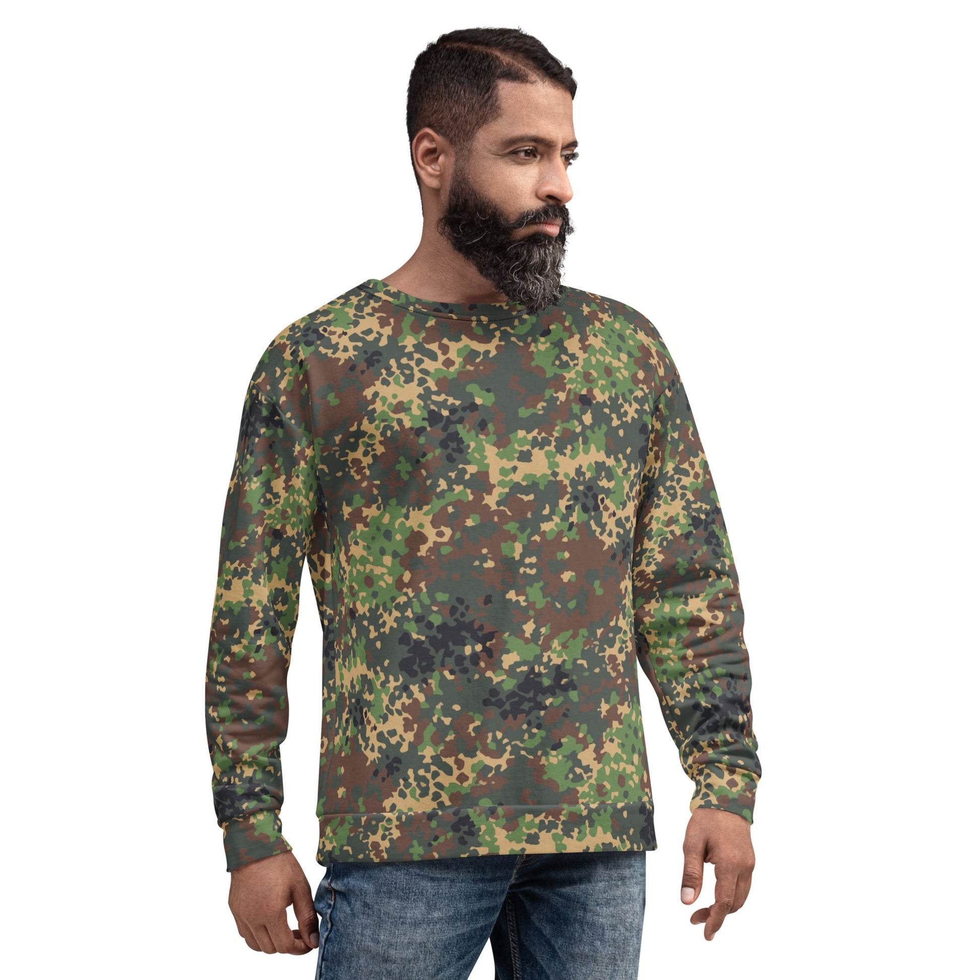 Russian IZLOM Fracture Woodland CAMO Unisex Sweatshirt - Sweatshirts