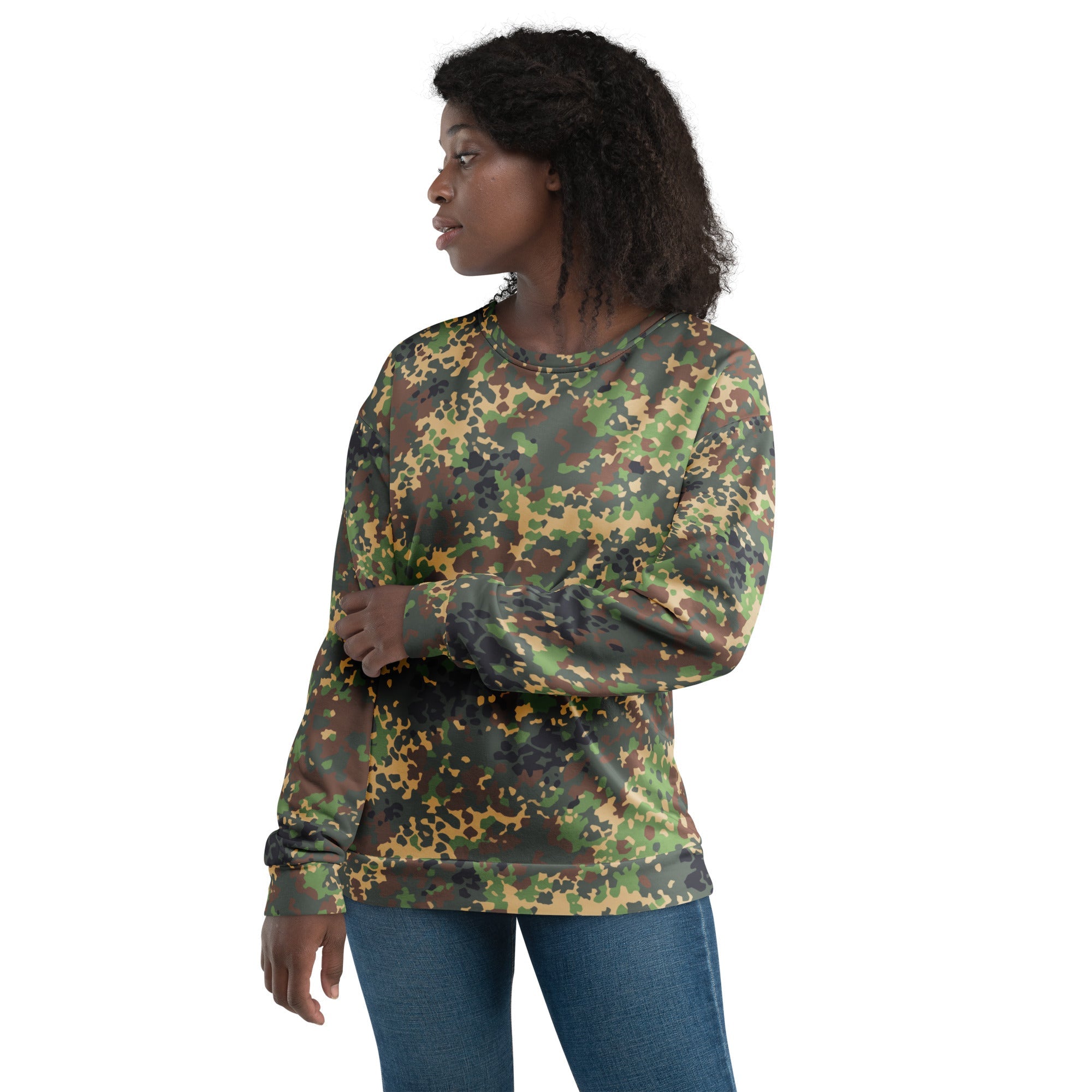 CAMO HQ - Russian IZLOM Fracture Woodland CAMO Unisex Sweatshirt
