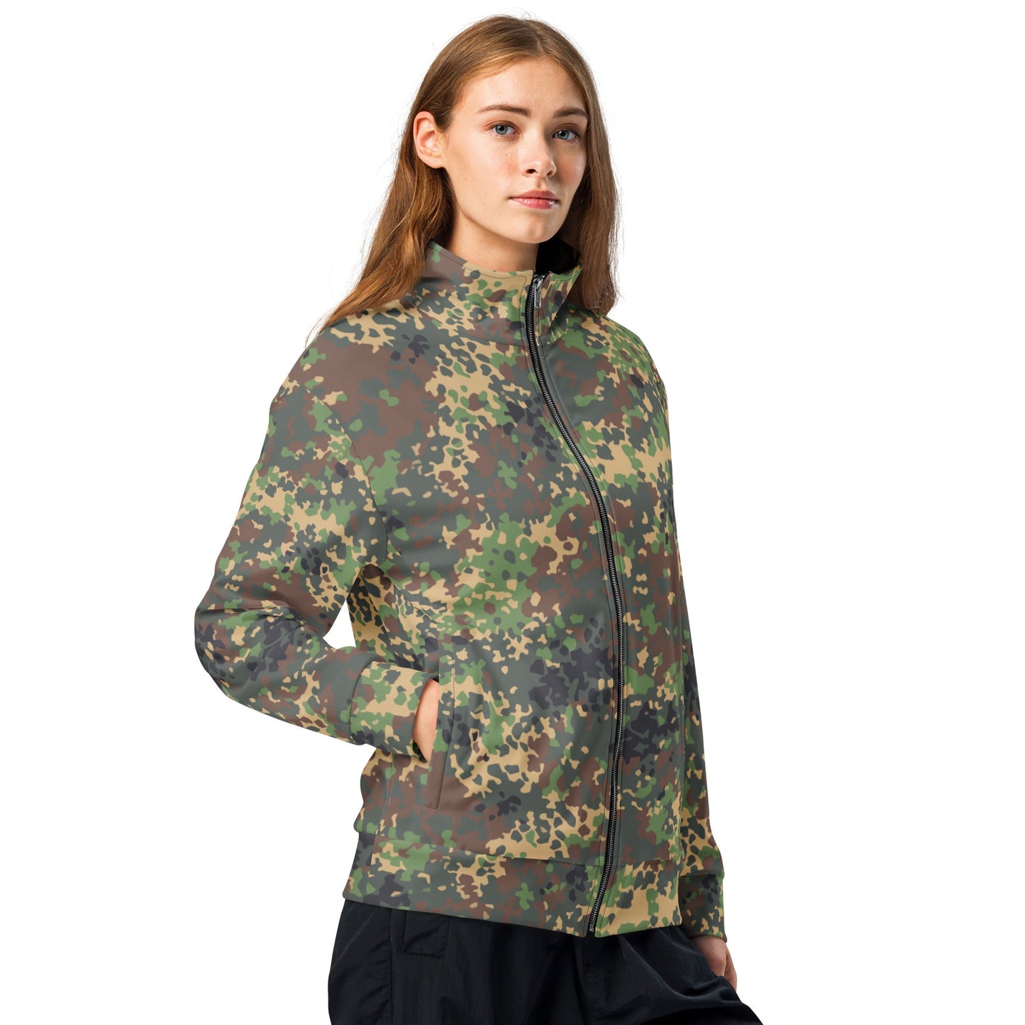 Russian IZLOM Fracture Woodland CAMO Unisex track jacket - Track Jackets