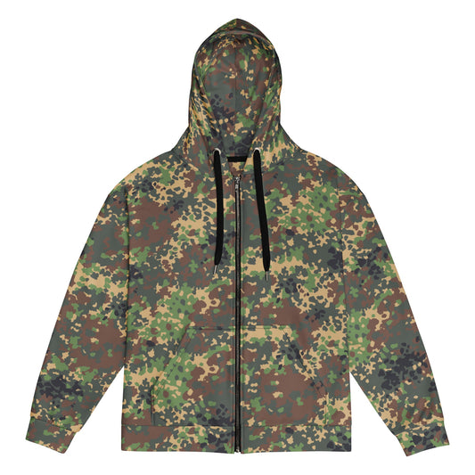 Russian IZLOM Fracture Woodland CAMO Unisex zip hoodie - 2XS - Zip Hoodies