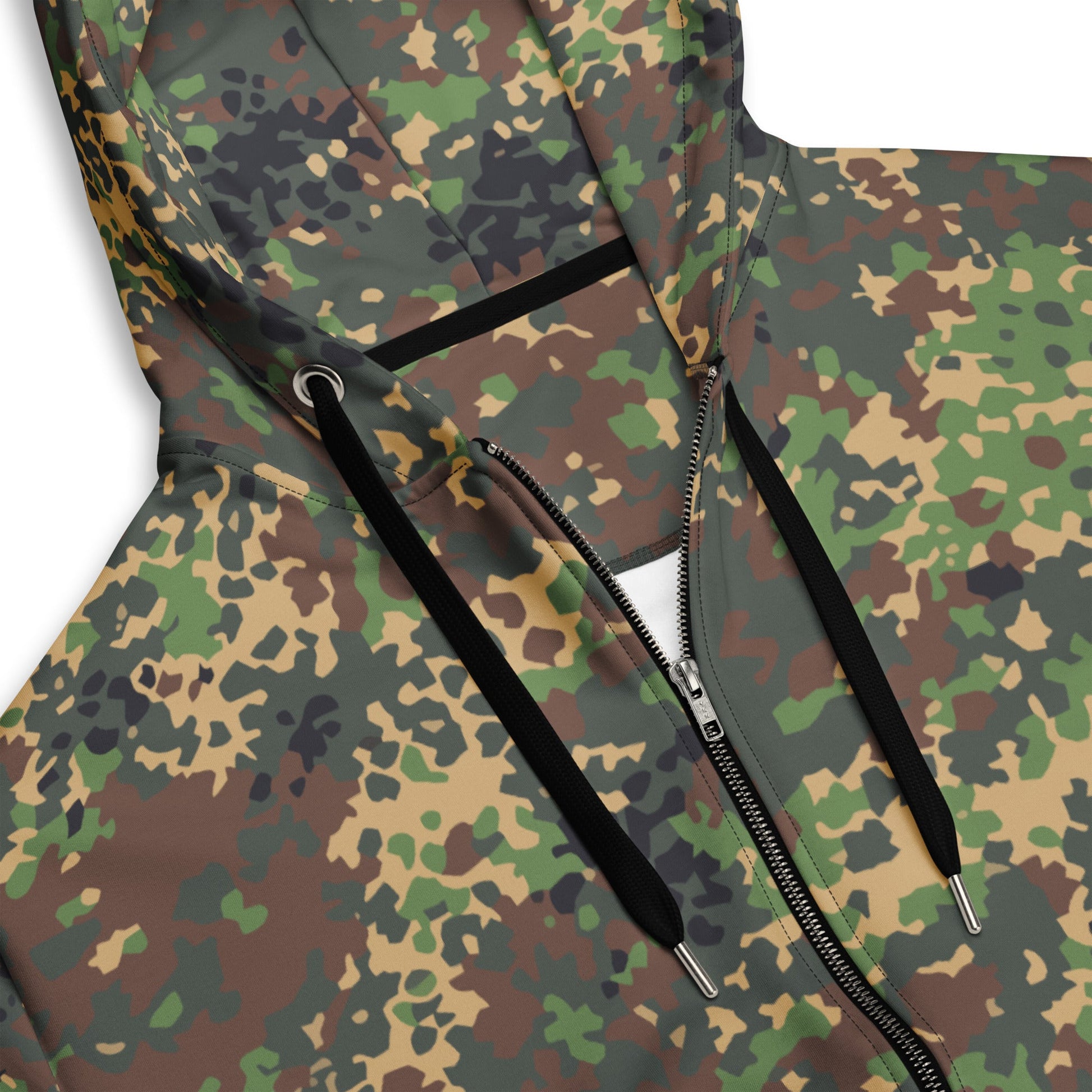 Russian IZLOM Fracture Woodland CAMO Unisex Zip Hoodie