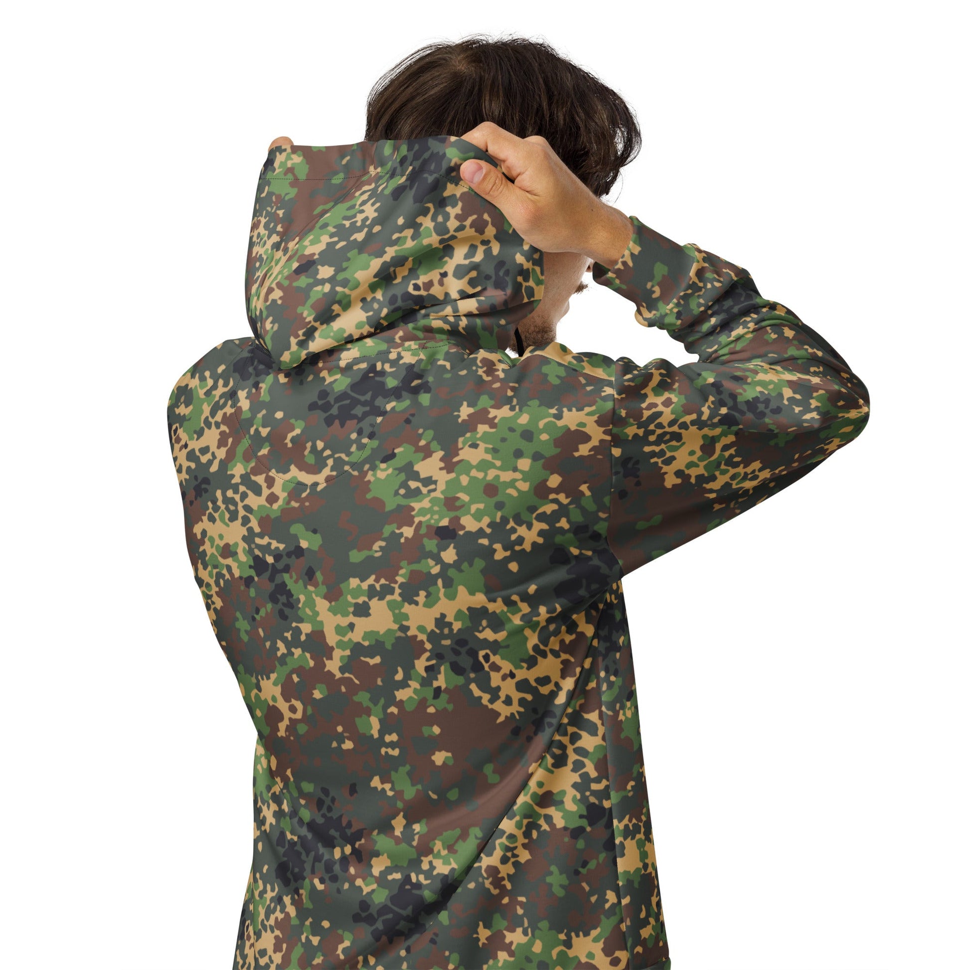 Russian IZLOM Fracture Woodland CAMO Unisex Zip Hoodie