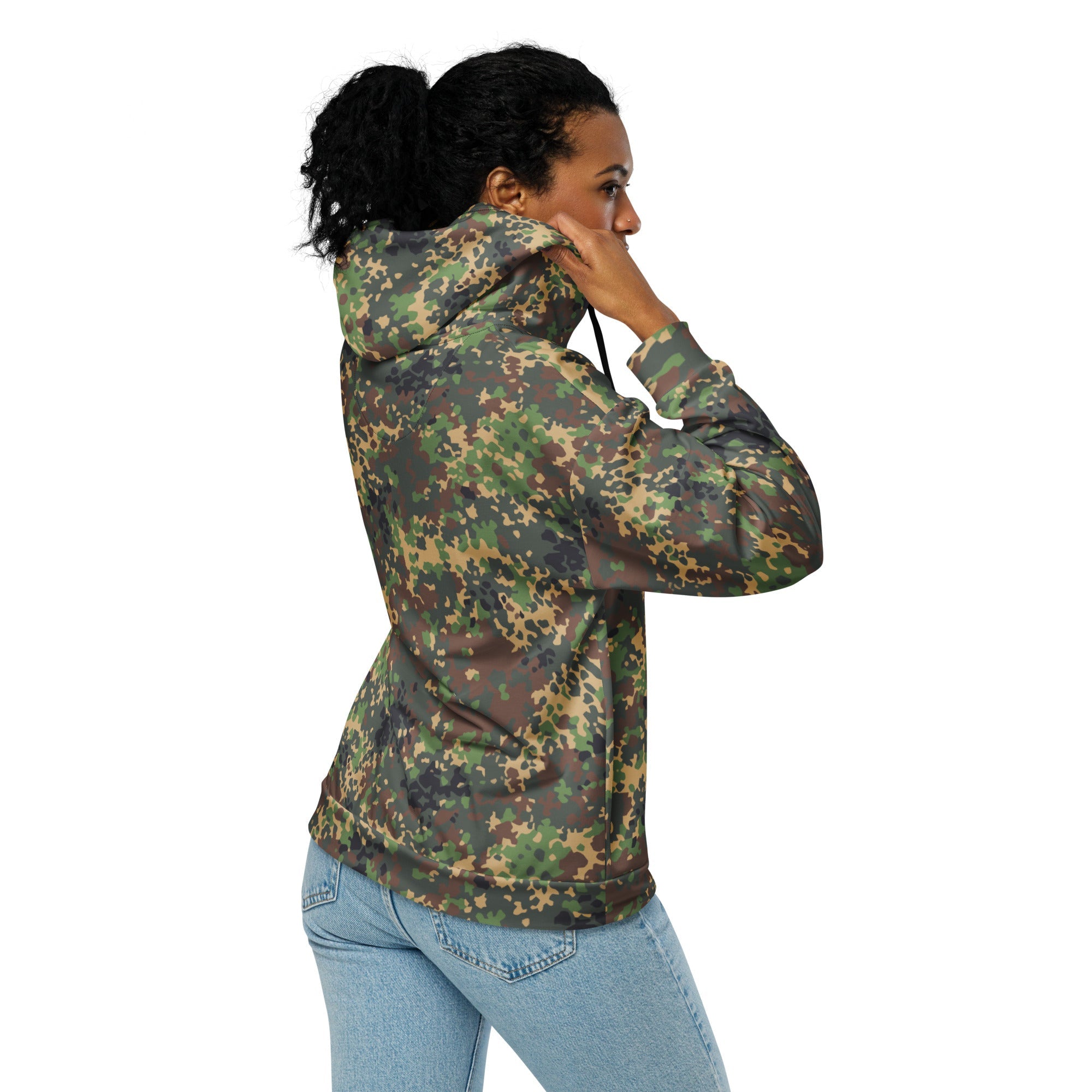 CAMO HQ - Russian IZLOM Fracture Woodland CAMO Unisex zip hoodie