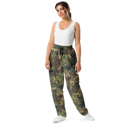 Russian IZLOM Fracture Woodland CAMO Unisex Wide-Leg Joggers
