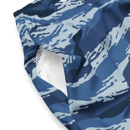 Russian Kamysh ANA Blue Tiger CAMO swim trunks - Mens Swim Trunks