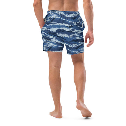 Russian Kamysh ANA Blue Tiger CAMO swim trunks - Mens Swim Trunks