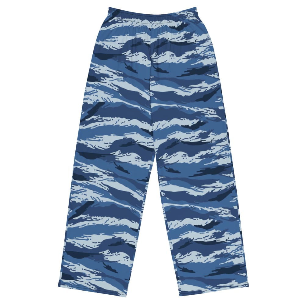 CAMO HQ - Russian Kamysh ANA Blue Tiger CAMO unisex wide-leg pants