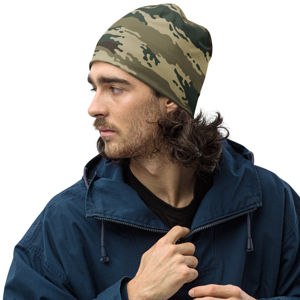 Russian Kamysh ANA Green Tiger CAMO Beanie - S