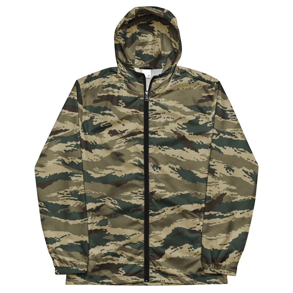 Russian Kamysh ANA Green Tiger CAMO Men’s windbreaker - Mens Windbreaker