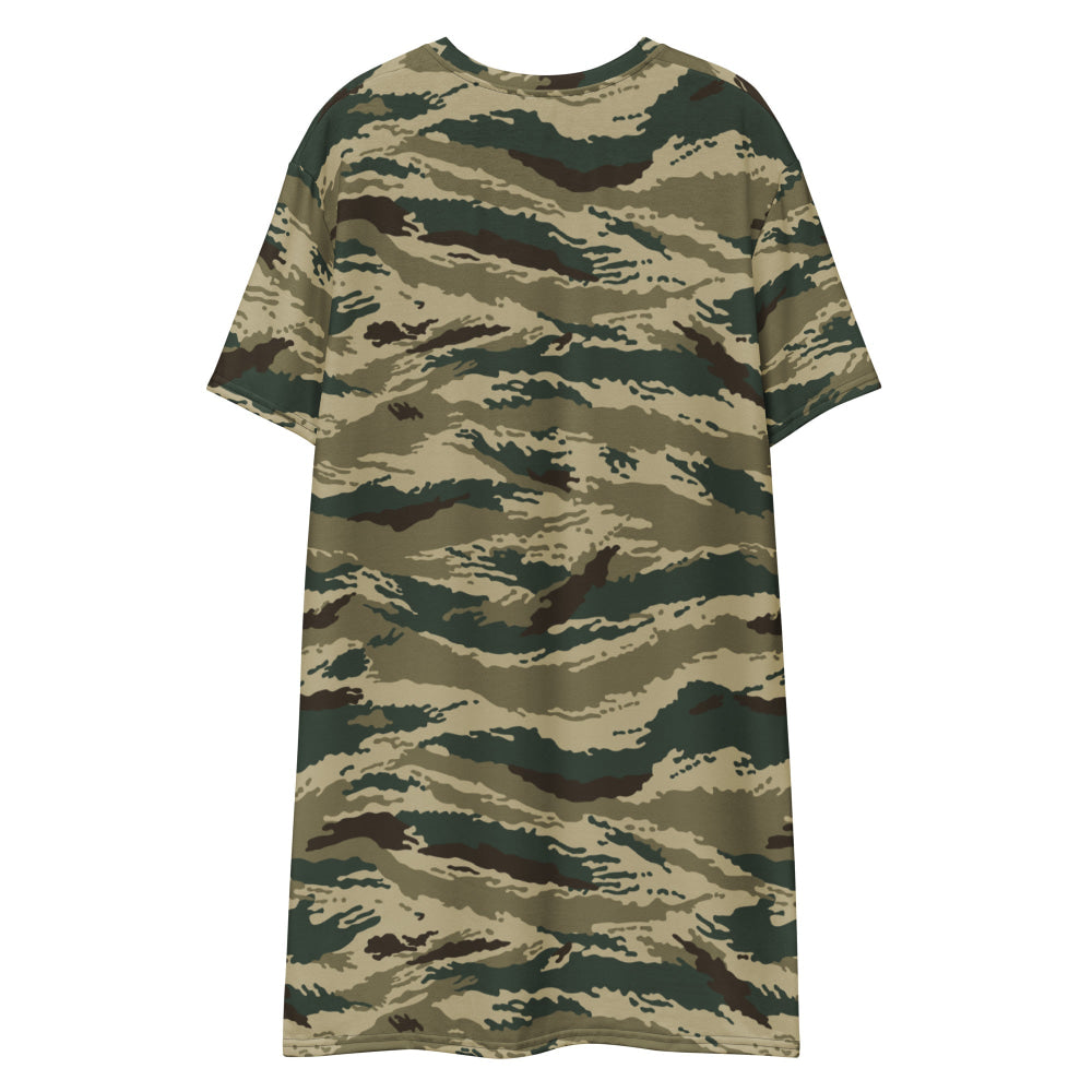 Russian Kamysh ANA Green Tiger CAMO T-shirt dress - Womens T-Shirt Dress