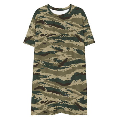 Russian Kamysh ANA Green Tiger CAMO T-shirt dress - Womens T-Shirt Dress