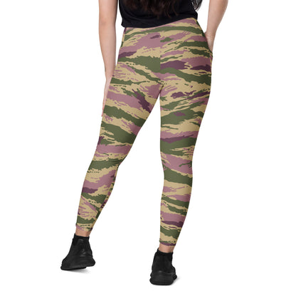 Russian Kamysh PFO Tiger CAMO Leggings with pockets - Womens With Pockets