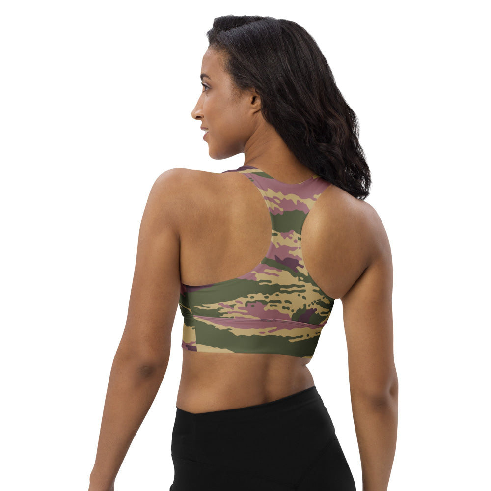 Russian Kamysh PFO Tiger CAMO Longline sports bra - Womens Sports Bra