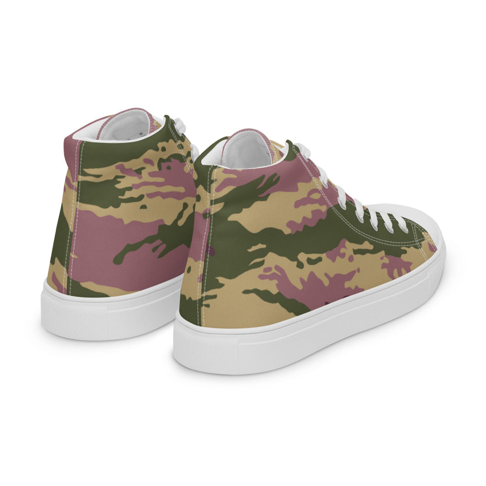 Russian Kamysh PFO Tiger CAMO Men’s high top canvas shoes - Mens High Top Canvas Shoes