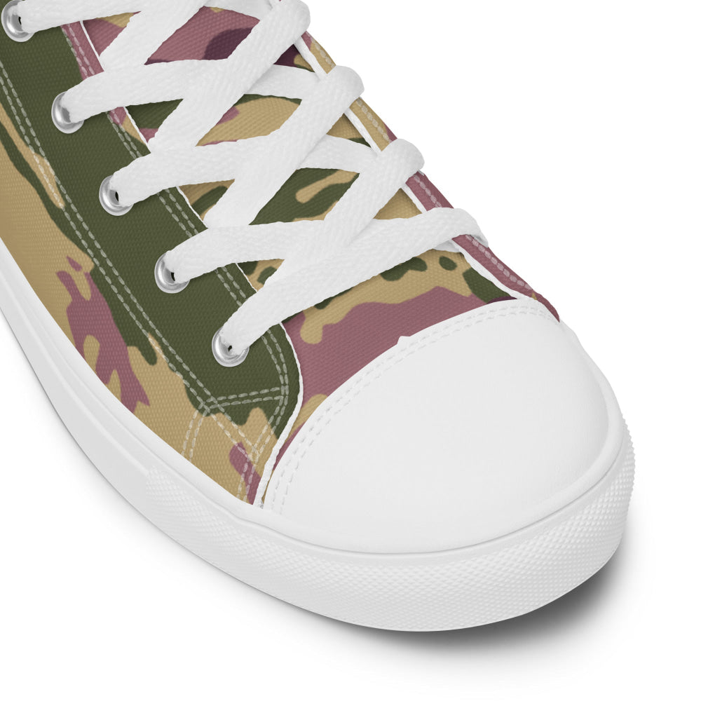 Russian Kamysh PFO Tiger CAMO Men’s high top canvas shoes - Mens High Top Canvas Shoes