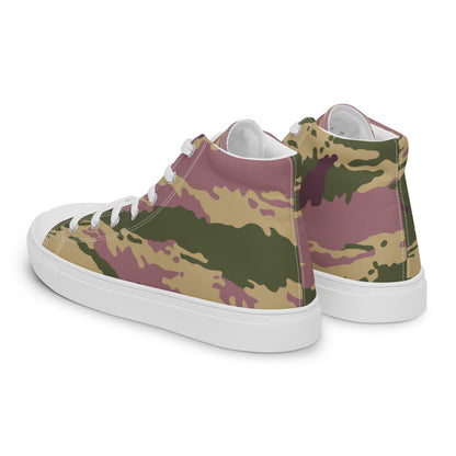 Russian Kamysh PFO Tiger CAMO Men’s high top canvas shoes - Mens High Top Canvas Shoes