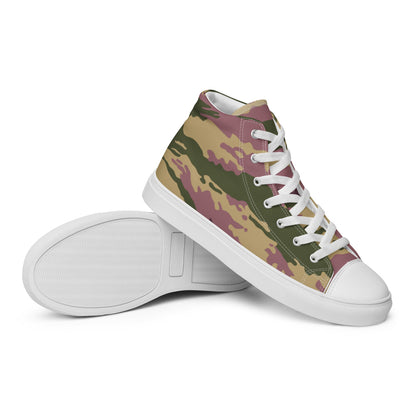 Russian Kamysh PFO Tiger CAMO Men’s high top canvas shoes - Mens High Top Canvas Shoes