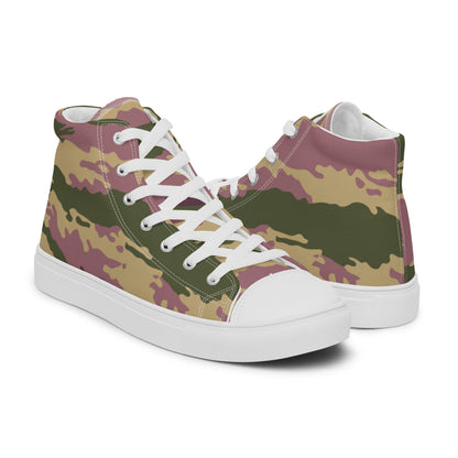 Russian Kamysh PFO Tiger CAMO Men’s high top canvas shoes - Mens High Top Canvas Shoes