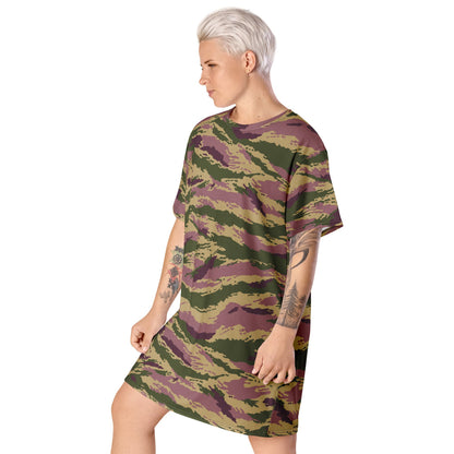 Russian Kamysh PFO Tiger CAMO T-shirt dress - Womens T-Shirt Dress