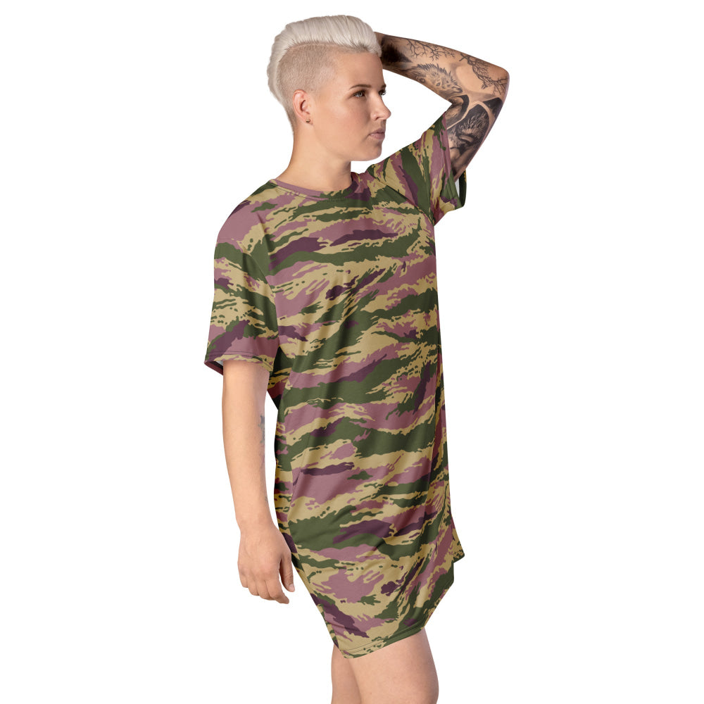 Russian Kamysh PFO Tiger CAMO T-shirt dress - Womens T-Shirt Dress