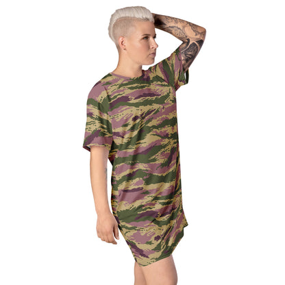 Russian Kamysh PFO Tiger CAMO T-shirt dress - Womens T-Shirt Dress