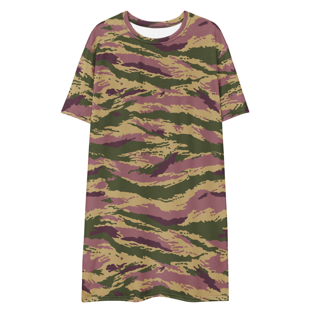 Russian Kamysh PFO Tiger CAMO T-shirt dress - Womens T-Shirt Dress