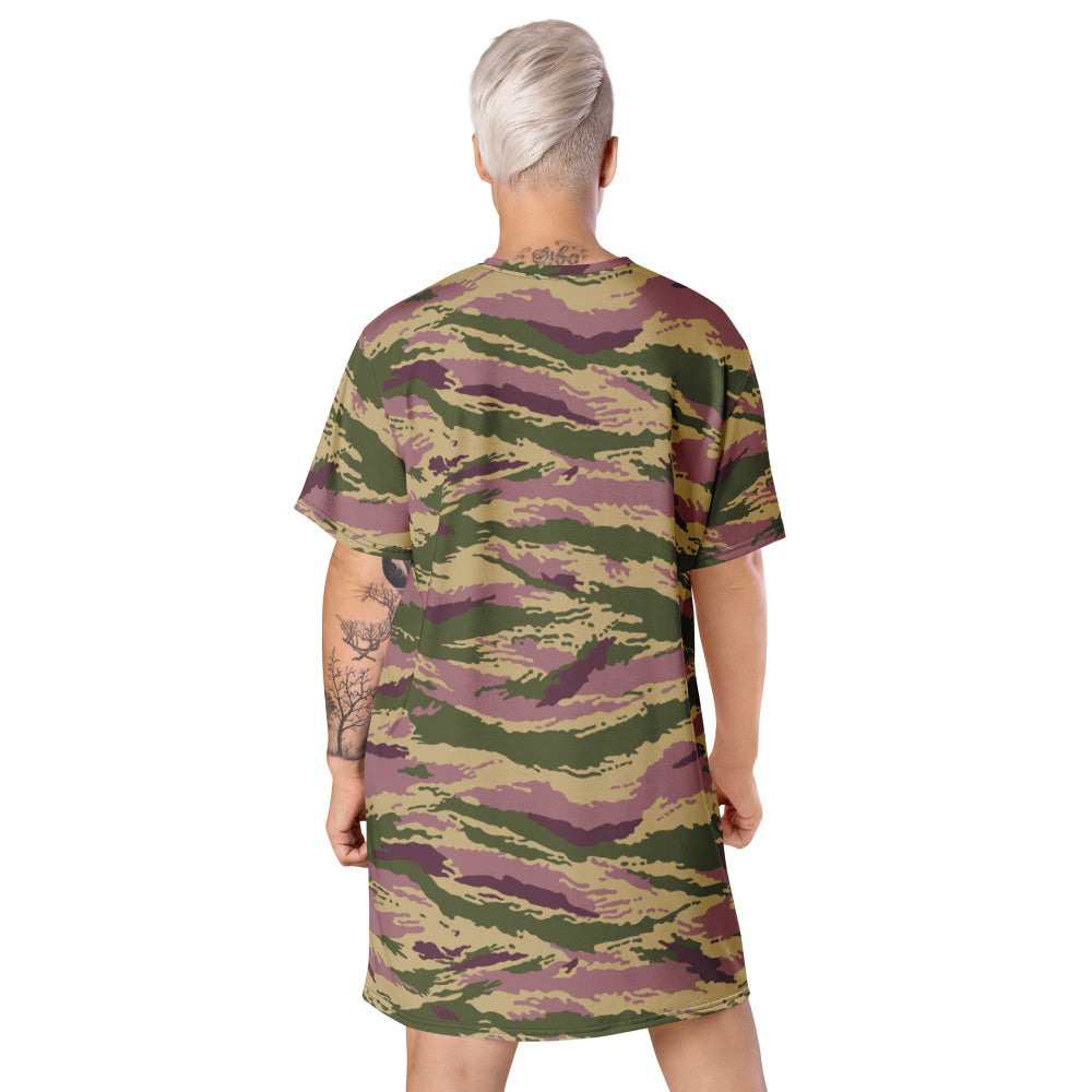 Russian Kamysh PFO Tiger CAMO T-shirt dress - Womens T-Shirt Dress