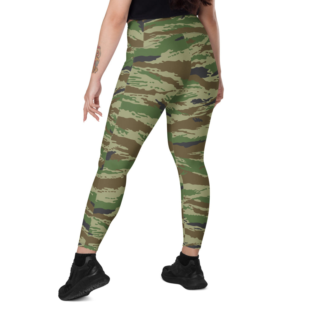 Russian Kamysh REX Tiger CAMO Leggings with pockets - Womens With Pockets