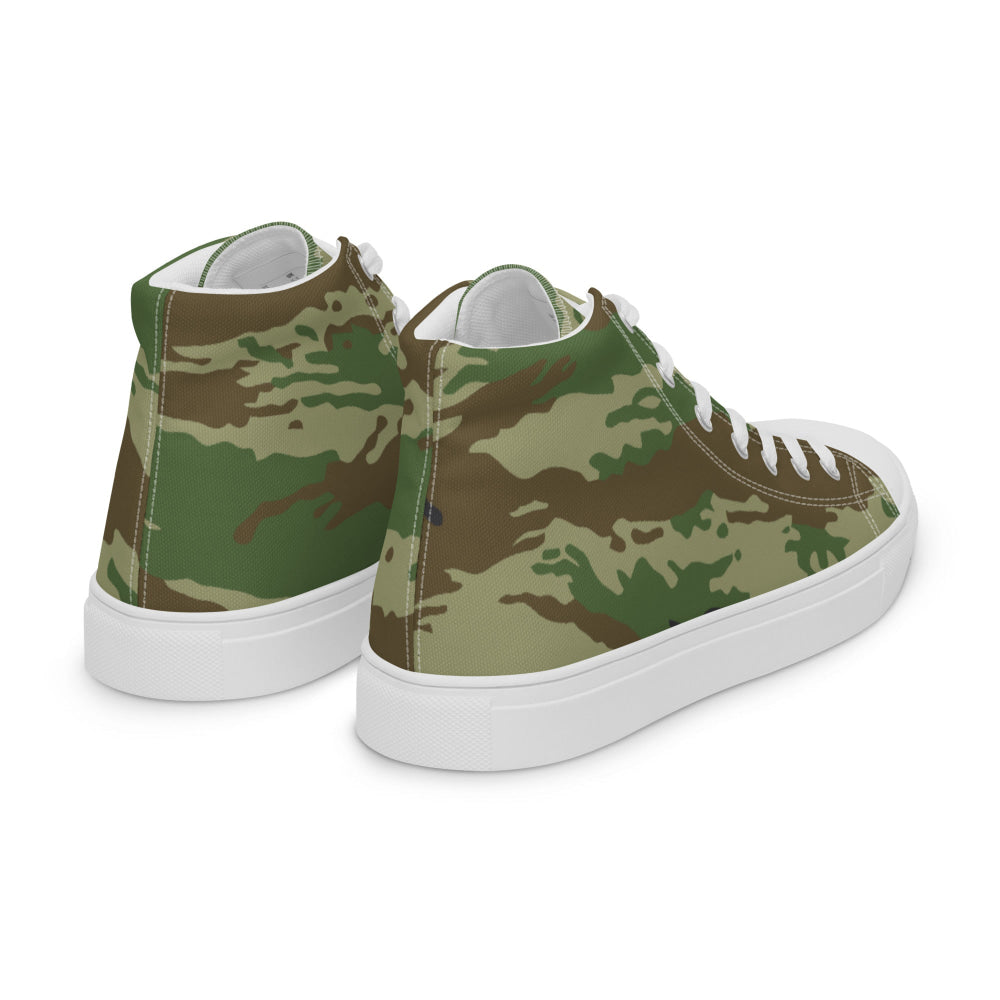 Russian Kamysh REX Tiger CAMO Men’s high top canvas shoes - Mens High Top Canvas Shoes