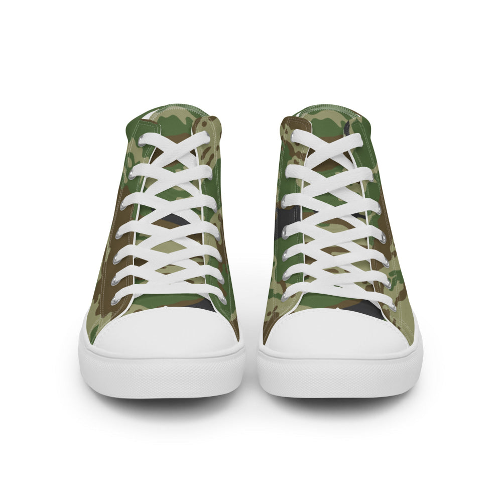 Russian Kamysh REX Tiger CAMO Men’s high top canvas shoes - Mens High Top Canvas Shoes