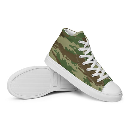 Russian Kamysh REX Tiger CAMO Men’s high top canvas shoes - Mens High Top Canvas Shoes