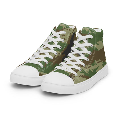 Russian Kamysh REX Tiger CAMO Men’s high top canvas shoes - Mens High Top Canvas Shoes