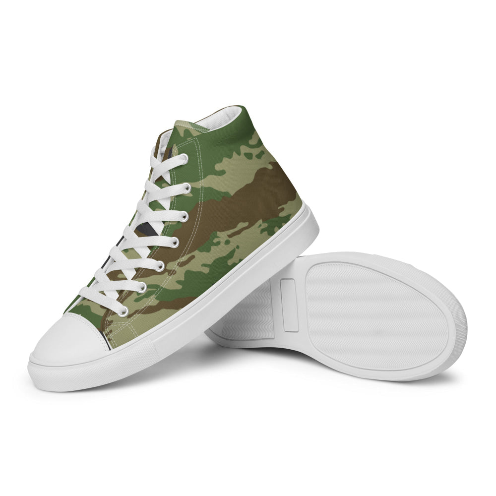 Russian Kamysh REX Tiger CAMO Men’s high top canvas shoes - Mens High Top Canvas Shoes